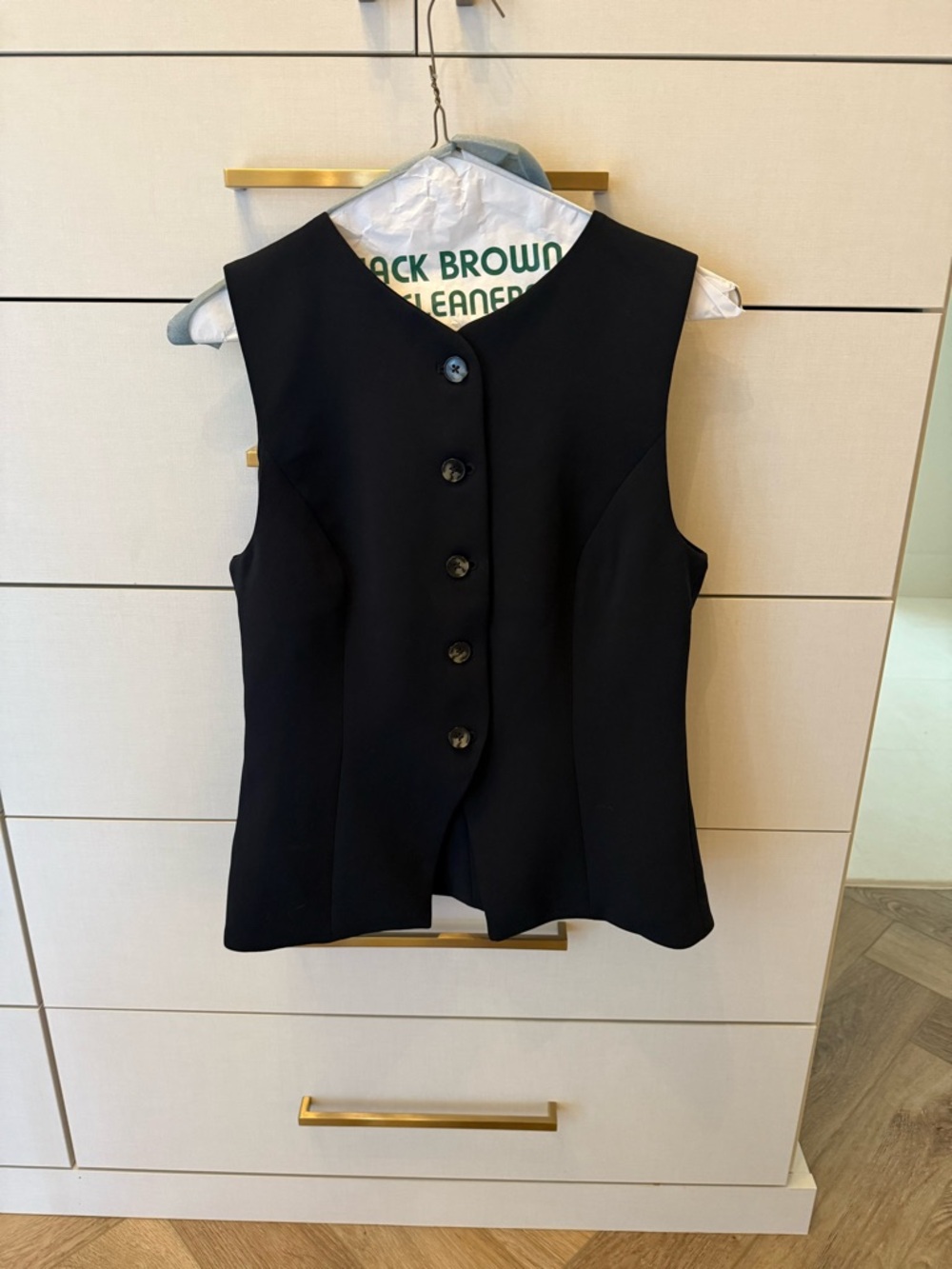 Wilfred Black Tailored Sleeveless Vest